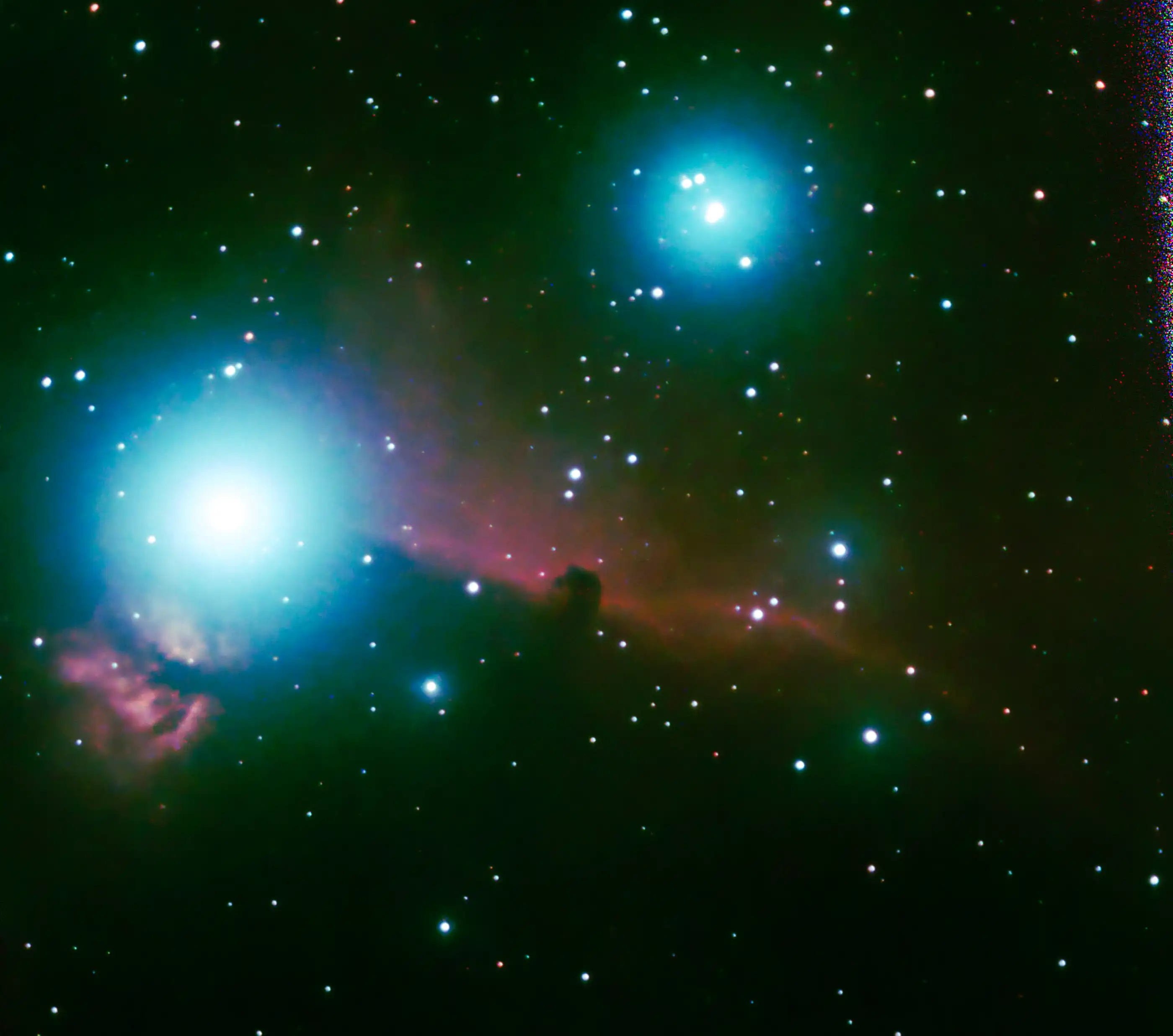 La Nebulosa Cabeza de Caballo y la Nebulosa de la Llama